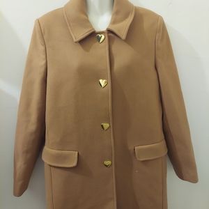 Moschino Heart Button Coat